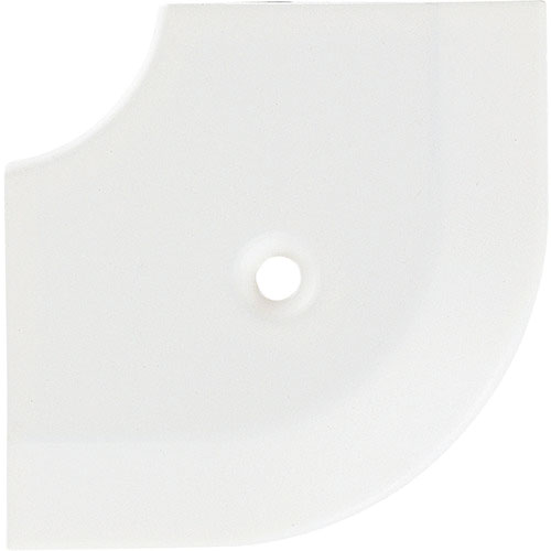 ＡＳＳＩＳＴ　床金物２０－１１２ＬＭ（ＷＨＯ）ヘの字押えコーナー　アルミホワイト　出隅　５３×５３ｍ＿