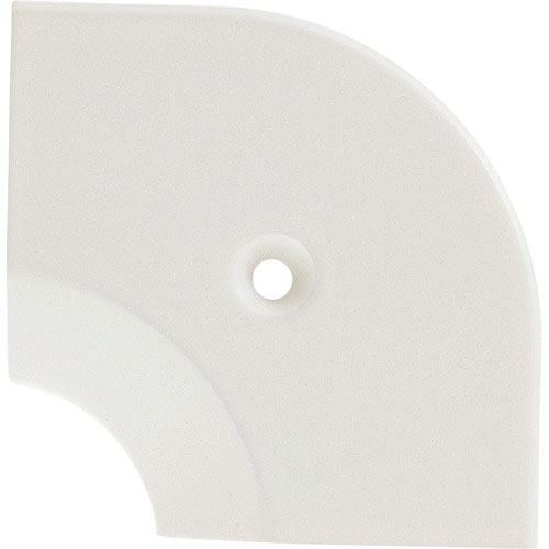 ＡＳＳＩＳＴ　床金物２０－１１２ＬＭ（ＷＨＯ）ヘの字押えコーナー　アルミホワイト　入隅　５３×５３ｍ＿