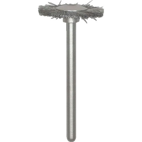 ＴＲＵＳＣＯ　平型ブラシ　ステンレス　線０．０８Ｘ外径Φ２０Ｘ軸Φ３＿