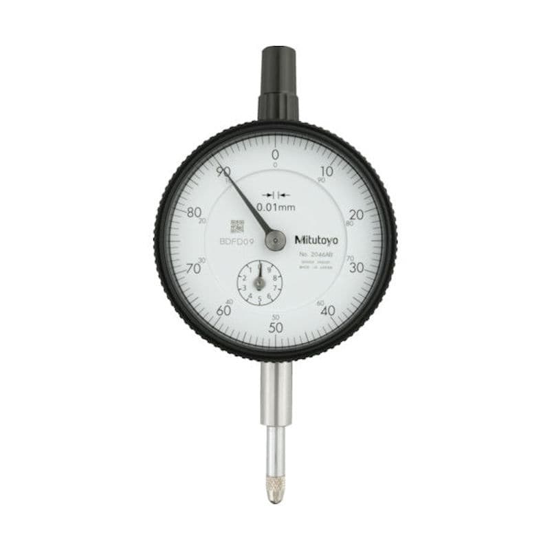ミツトヨ　標準形ダイヤルゲージ（平裏ぶたタイプ）　測定範囲０～１０ｍｍ　最小表示０．０１ｍｍ　目盛仕＿