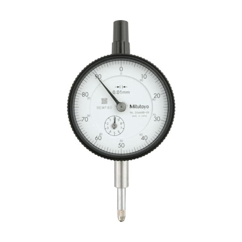 ミツトヨ　標準形ダイヤルゲージ（平裏ぶたタイプ）　測定範囲０～１０ｍｍ　最小表示０．０１ｍｍ　目盛仕＿