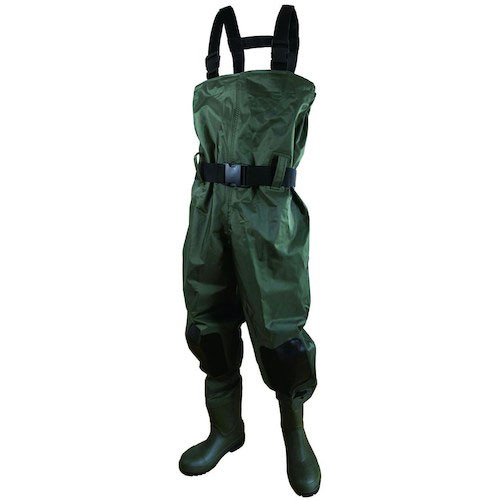 富士手袋　胴付水中長靴　サイズ：Ｌ　鋼鉄製先芯・耐踏抜き鉄板入・胴ベルト付属＿