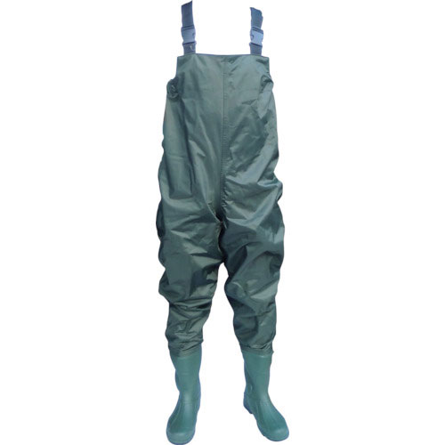 富士手袋　ナイロン胴付水中長靴モスグリーン　２７．５～２８．０ｃｍ＿