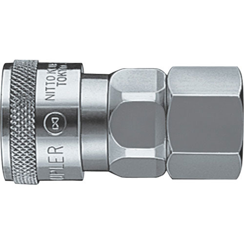 日東　ハイカプラ　鋼鉄製　ニトリルゴムＮＢＲ（ＳＧ）（おねじ取付用ソケット）相手側Ｒ１／４　耐圧力２＿