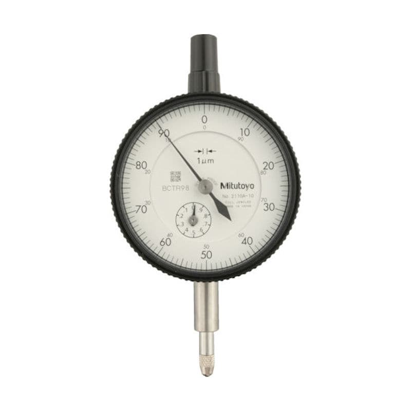 ミツトヨ　標準形ダイヤルゲージ（耳金付裏ぶたタイプ）　測定範囲０～１ｍｍ　最小表示０．００１ｍｍ　目＿