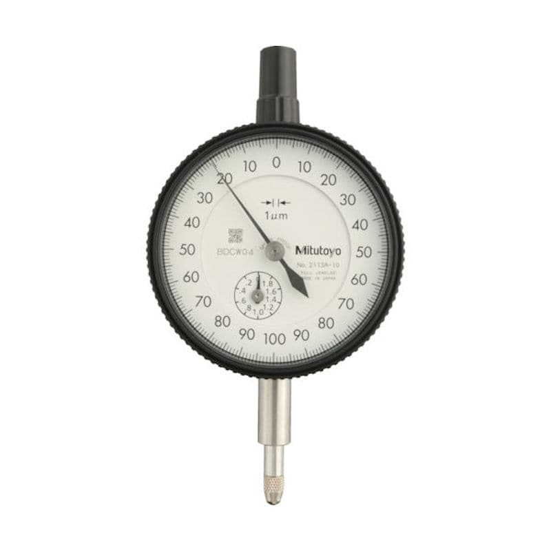 ミツトヨ　標準形ダイヤルゲージ（耳金付裏ぶたタイプ）　測定範囲０～２ｍｍ　最小表示０．００１ｍｍ　目＿