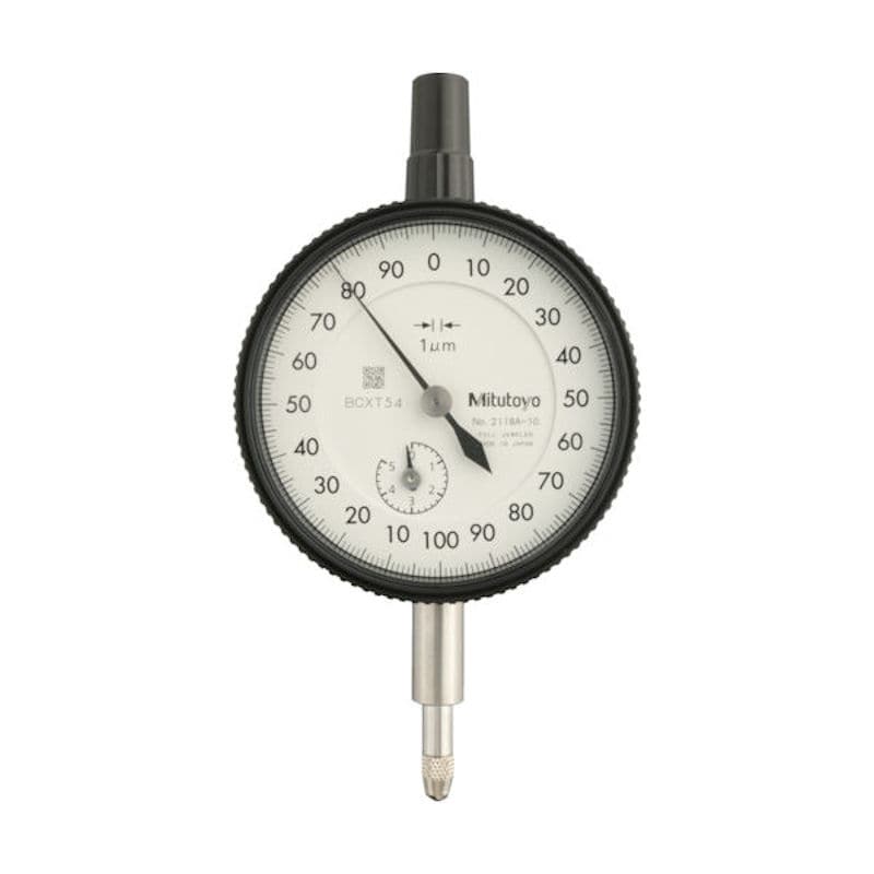 ミツトヨ　標準形ダイヤルゲージ（耳金付裏ぶたタイプ）　測定範囲０～５ｍｍ　最小表示０．００１ｍｍ　目＿