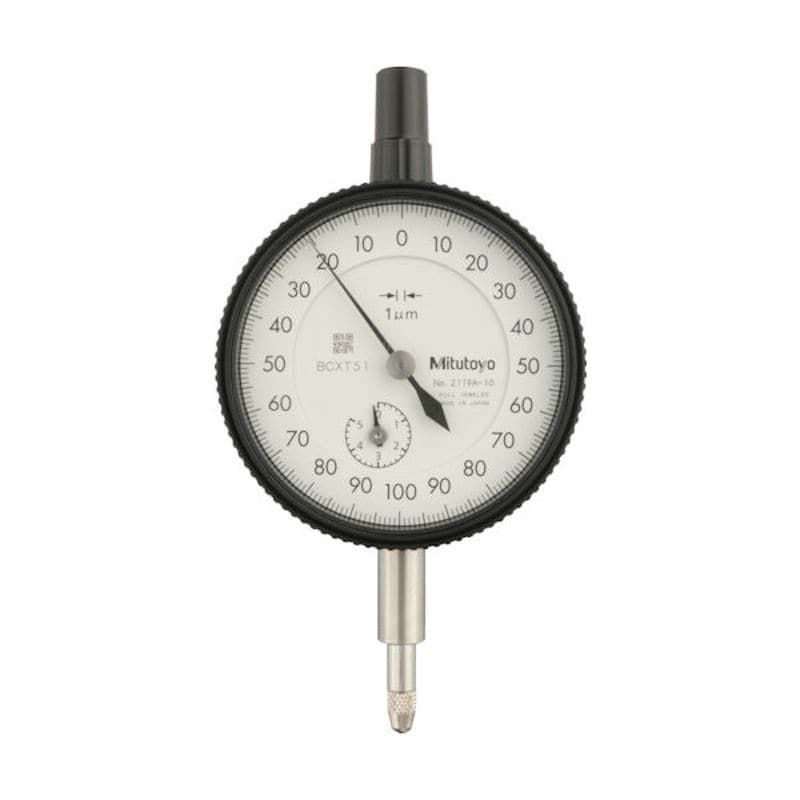 ミツトヨ　標準形ダイヤルゲージ（耳金付裏ぶたタイプ）　測定範囲０～５ｍｍ　最小表示０．００１ｍｍ　目＿