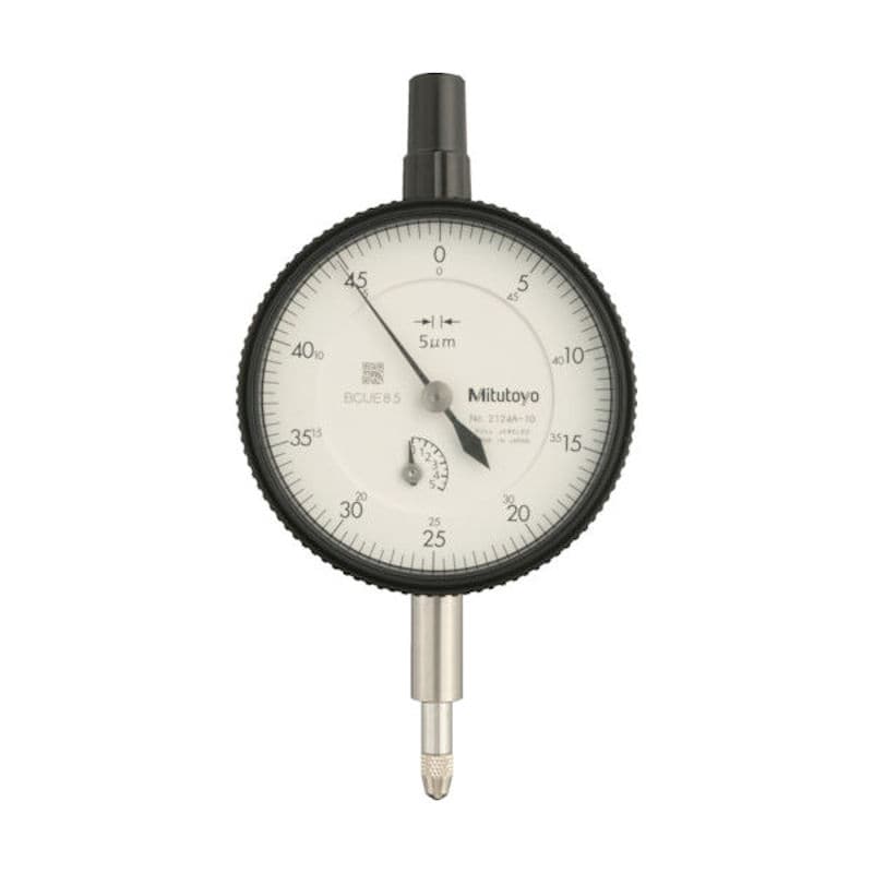 ミツトヨ　標準形ダイヤルゲージ（耳金付裏ぶたタイプ）　測定範囲０～５ｍｍ　最小表示０．００５ｍｍ　目＿