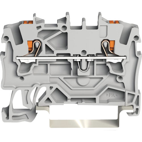 ＷＡＧＯ　プッシュボタン操作タイプ　スプリング式中継端子台２２０１シリーズ２線式用＿