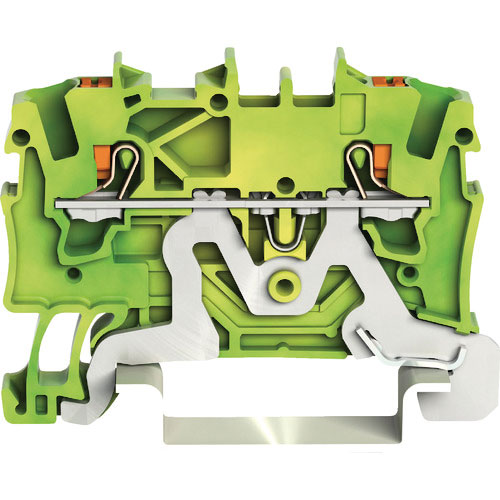 ＷＡＧＯ　プッシュボタン操作タイプ　スプリング式アース端子台２２０１シリーズ２線式用＿