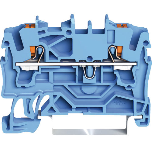 ＷＡＧＯ　プッシュボタン操作タイプ　スプリング式中継端子台２２０２シリーズ２線式用＿
