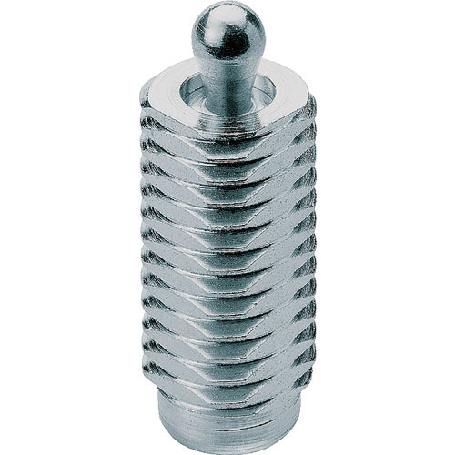 ＨＡＬＤＥＲ　スティールばね付プレッシャー・ピン　オネジ、ＳＳ、シール無　１２×１９Ｌ＿