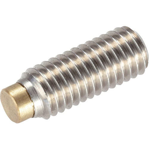 ＨＡＬＤＥＲ　プレッシャースクリュー　黄銅ピン付　ステンレス鋼　外径Ｍ８　長さ１２＿