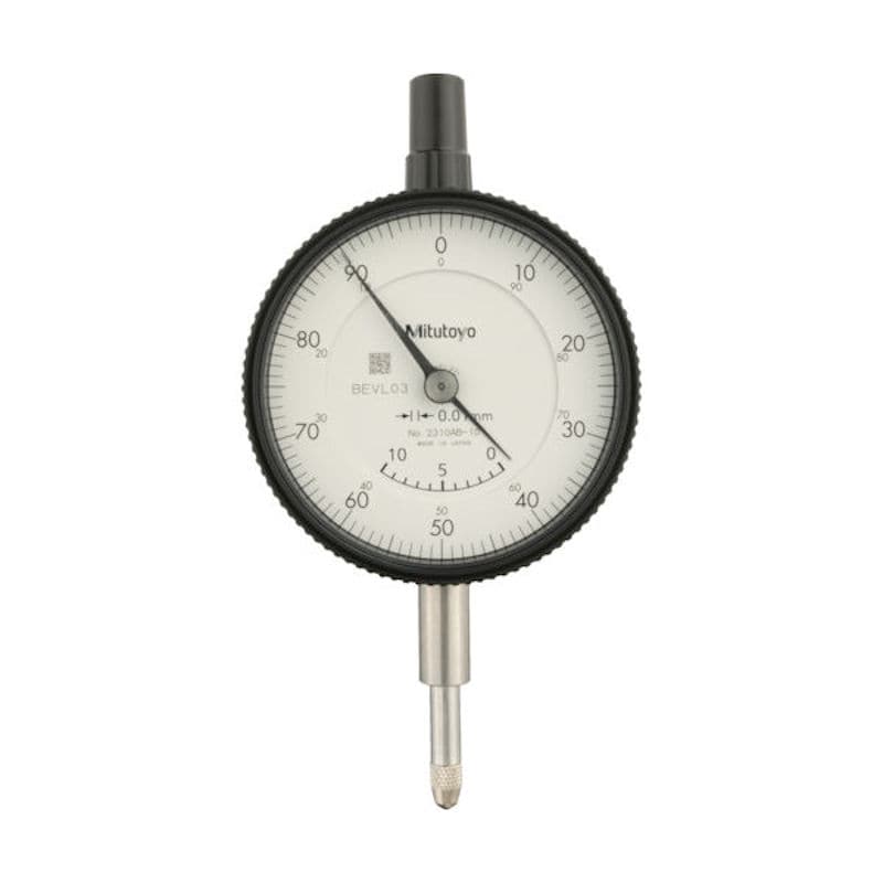 ミツトヨ　標準形ダイヤルゲージ（平裏ぶたタイプ）　測定範囲０～１０ｍｍ　最小表示０．０１ｍｍ　目盛仕＿