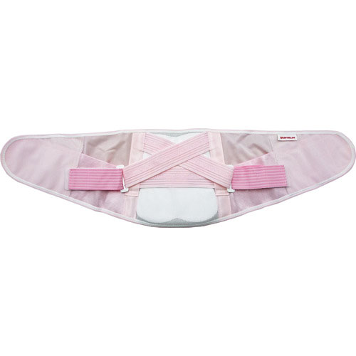 興和　バンテリンサポーター　腰椎コルセット　ふつうサイズ（パステルピンク）＿