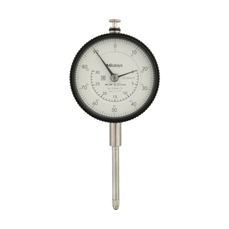 ミツトヨ　標準形ダイヤルゲージ　ロングストローク（耳金付裏ぶたタイプ）　測定範囲０～３０ｍｍ　最小表＿