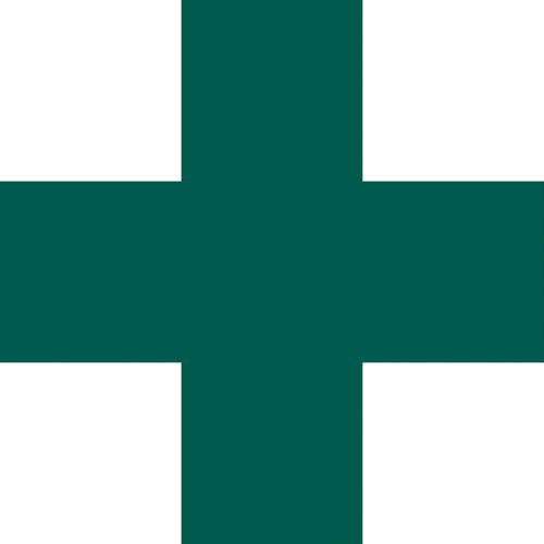 緑十字　ヘルメット用ステッカー　緑十字マーク　ＨＬ－１３２　１２０×１２０ｍｍ　５枚組　エンビ＿