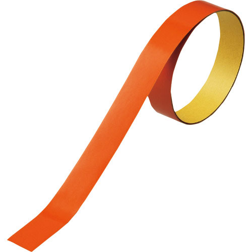 緑十字　ヘルメット用ラインテープ（反射）　オレンジ　ＨＬ－Ｄ（大）　１５幅×７００ｍｍ　１０本組＿