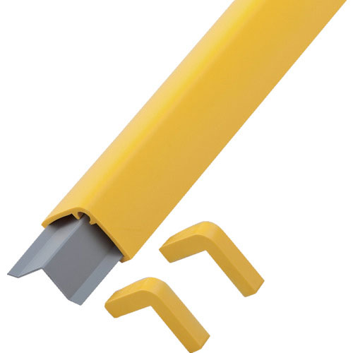 緑十字　コーナー用ガードパッド　黄　ＧＰＳ－Ｙ　６５×６５×１０００ｍｍ　ビス６個付＿