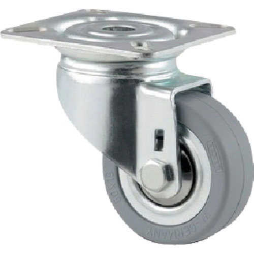 テンテキャスター　プレート式キャスター“ＡＧＩＬＡ”（タイヤ痕レスタイプ）　φ５０　自在式＿