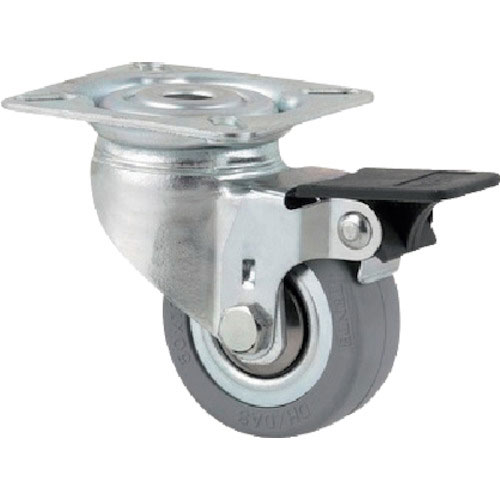 テンテキャスター　プレート式キャスター“ＡＧＩＬＡ”（タイヤ痕レスタイプ）　φ５０　自在式（ホイール＿