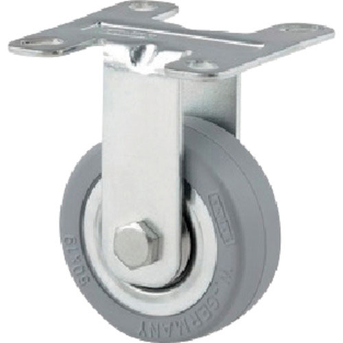 テンテキャスター　プレート式キャスター“ＡＧＩＬＡ”（タイヤ痕レスタイプ）　φ５０　固定式＿