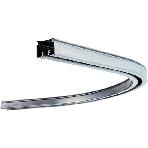 岡田　カーテンレール　Ｄ４０カーブレール８００×８００×５３０Ｒステンレス＿