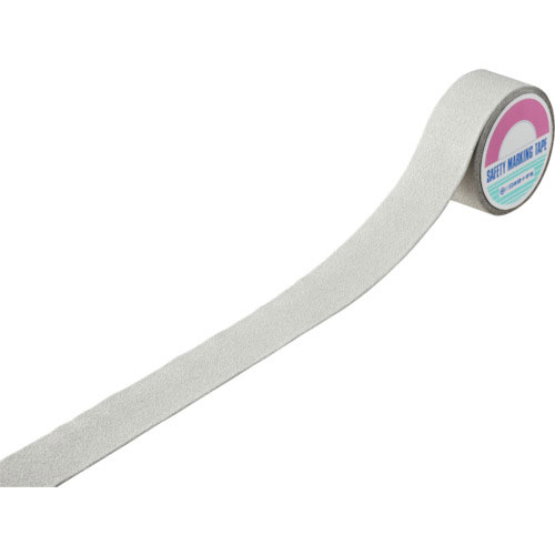 緑十字　滑り止めラインテープ　白　ＳＶ－５５Ｗ　５０ｍｍ幅×５ｍ　アルミ＋鉱物粒子　屋外用＿