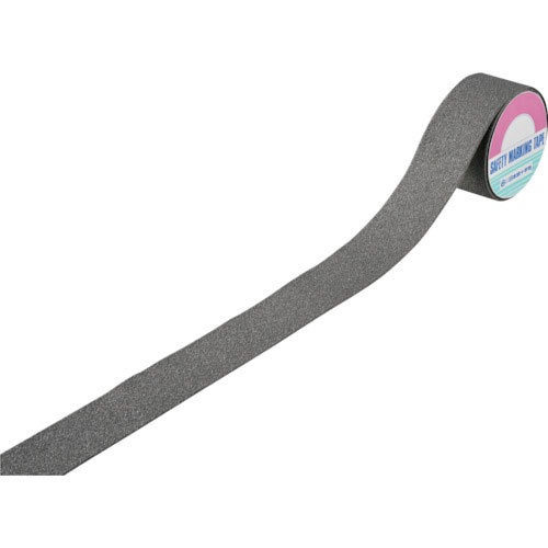 緑十字　滑り止めラインテープ　グレー　ＳＶ－５５ＧＲ　５０ｍｍ幅×５ｍ　アルミ＋鉱物粒子　屋外用＿