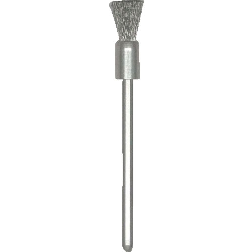 ＴＲＵＳＣＯ　エンド型ブラシ　ステンレス　線０．０８Ｘ筒径Φ５Ｘ軸Φ３＿
