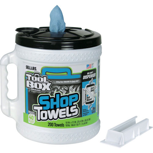ＳＥＬＬＡＲＳ　ＴＯＯＬＢＯＸ［［Ｒ上］］　ショップタオル（ケース付）　ブルー　２００シート　Ｚ４０＿