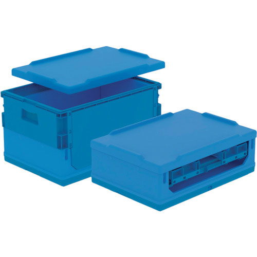 サンコー　折りたたみコンテナー　５６１１３０　コールドオリコンＥＰ３４Ｂ　ブルー＿