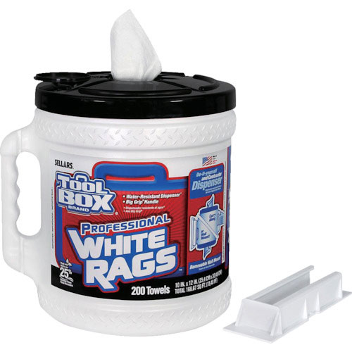 ＳＥＬＬＡＲＳ　ＴＯＯＬＢＯＸ［［Ｒ上］］　ホワイトラグズ（ケース付）　ホワイト　２００シート　Ｚ４＿