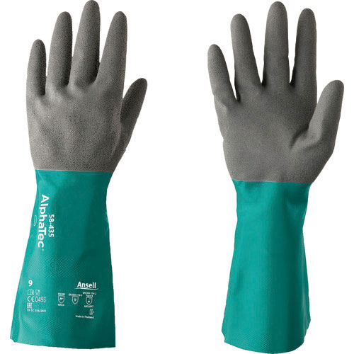 アンセル　耐薬品手袋　アルファテック　５８－４３５　Ｓサイズ＿