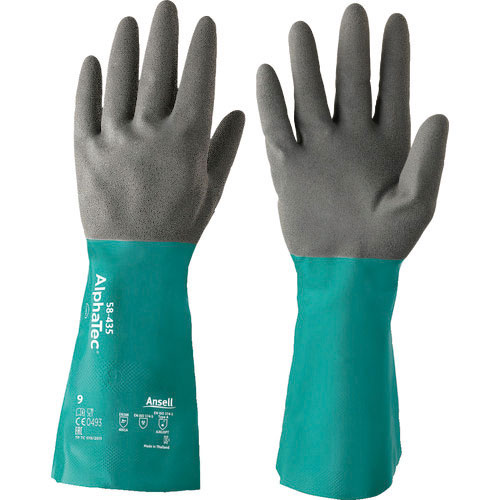 アンセル　耐薬品手袋　アルファテック　５８－４３５　Ｌサイズ＿