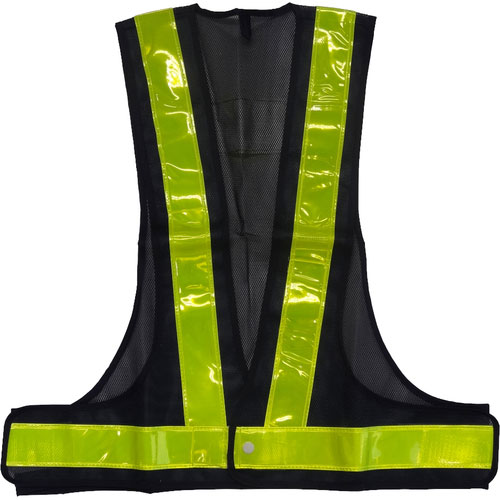 ミズケイ　安全ベスト（紺地・黄）＿