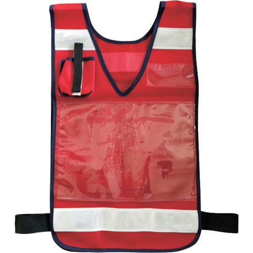 ミズケイ　差込ベスト「差込式でええよん」（レッド）＿