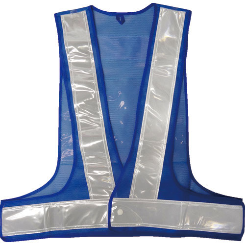 ミズケイ　アピール安全ベスト「宣伝マン」＜青／白＞＿