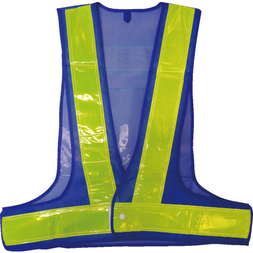 ミズケイ　アピール安全ベスト「宣伝マン」＜青／黄＞＿