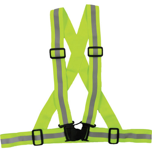 ミズケイ　伸縮タスキ型ベスト　蛍光イエロー＿