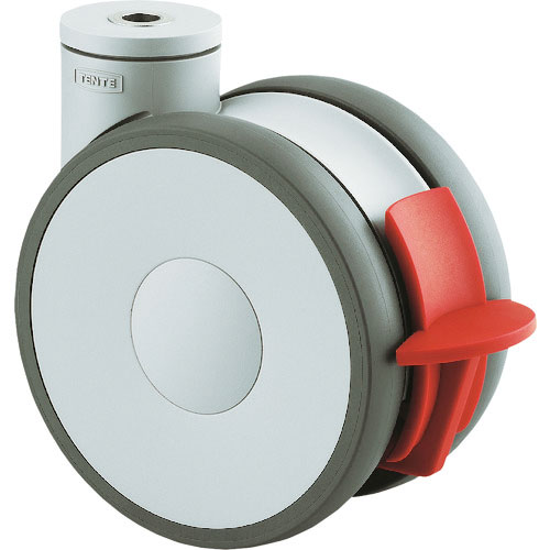 テンテキャスター　高性能旋回双輪キャスター“ＬＩＮＥＡ”（ポリウレタン車）　φ１５０　自在式（トータ＿