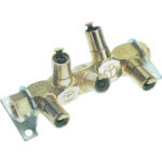 チヨダ　エア分岐管　フリージョイント３　５ＷＡＹ　適用チューブ６ｍｍ　ネジサイズＲｃ１／４＿