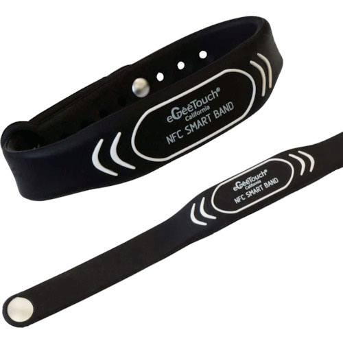 ジェーエスビ　ｅＧｅｅＴｏｕｃｈＮＦＣ　Ｓｍａｒｔ　リストバンド（黒２本セット）＿