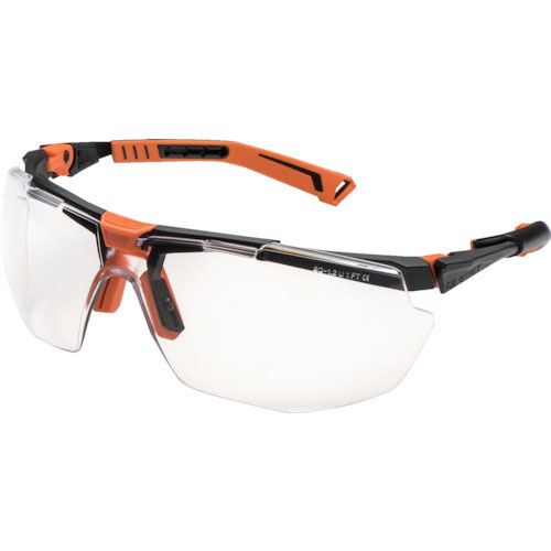 ユニベット　一眼型保護メガネ　５Ｘ１　ブラック×オレンジ＿