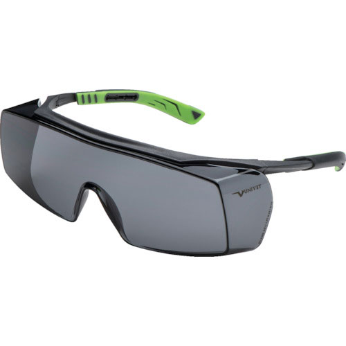 ユニベット　一眼型保護メガネ　オーバーグラス　５Ｘ７　グレーレンズ＿