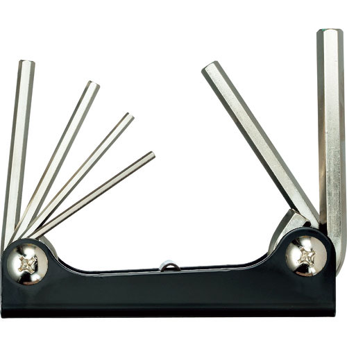 ワイズ　六角棒レンチ（ナイフ式）　コンパクトホルダー　６本組＿