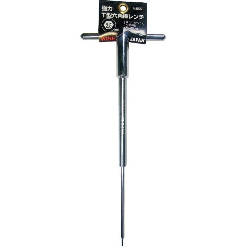 ワイズ　六角棒レンチ　Ｔ型　２．５×２４０＿