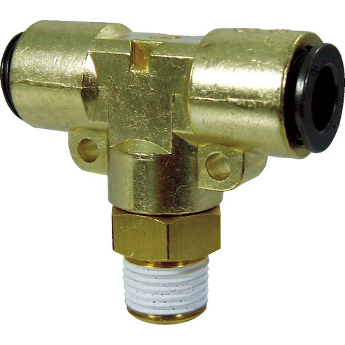 チヨダ　チューブ継手　フジメイルブランチティ（金属）　６ｍｍ・Ｒ１／８＿