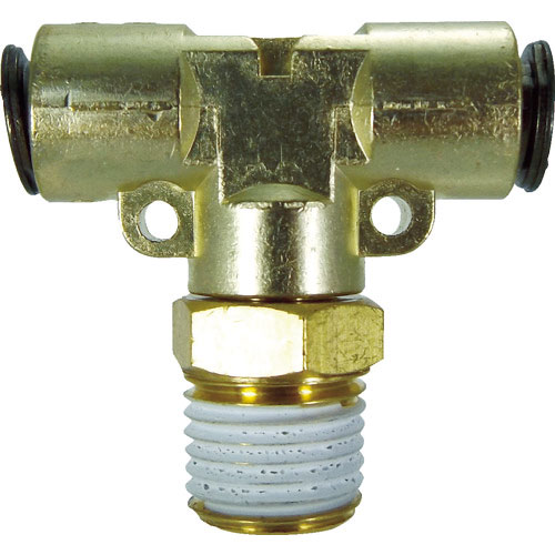 チヨダ　チューブ継手　フジメイルブランチティ（金属）　６ｍｍ・Ｒ１／４＿